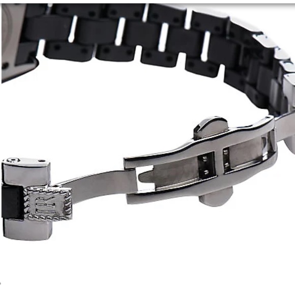 Judith Ripka Ceramic and Stainless Steel Diamonique Bracelet Watch - Picture 2 of 5